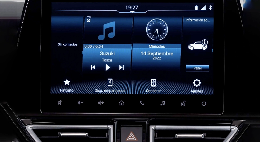 Sistema de infoentretenimiento de 9" a color